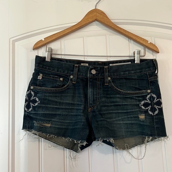 AG ADRIANO GOLDSCHMIED Tomboy relaxed Jean Shorts Size 29 - Picture 1 of 5